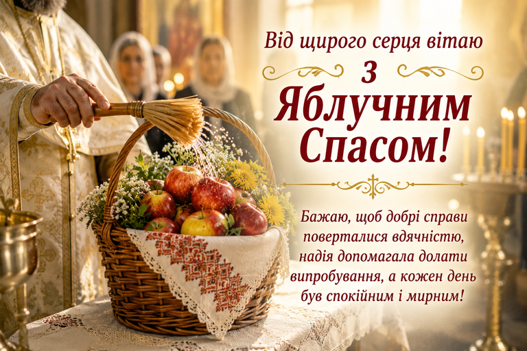 Привітання з Яблучним Спасом: як сказати щиро