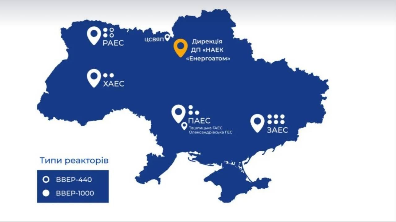 Скільки в Україні атомних станцій: дані 2026